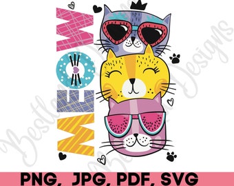 Cat Face PNG, Cat Sublimation, Cat Clipart, Kawaii Cat Clipart, Kitten Clipart, Best Sublimation Download, Peeking Cat Clipart