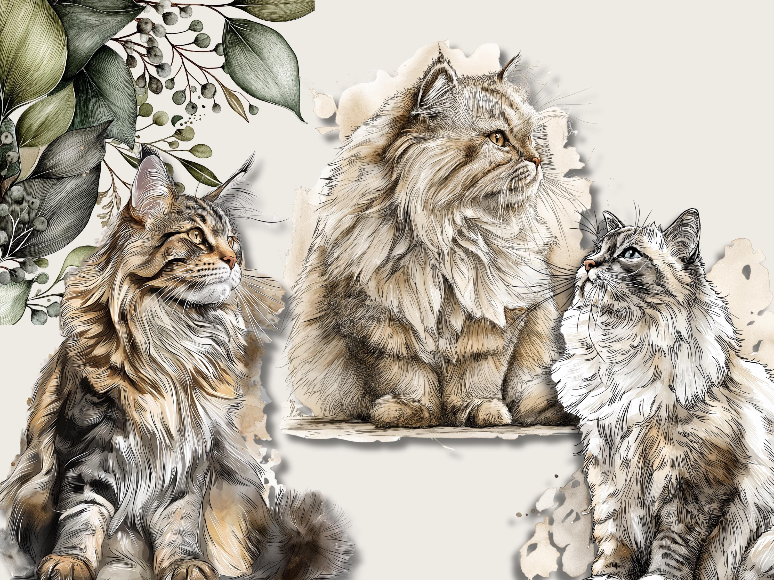 Pet Memorial Clipart Bundle, Dog Cat Breeds, Rainbow Bridge Graphics ...