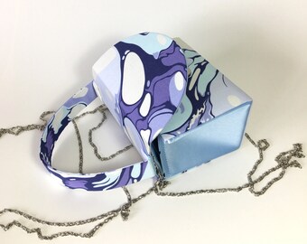 Any Occasion "Sapphire Bubbles" Spring/Summer Season Clutch. Designed / Made By Hand.