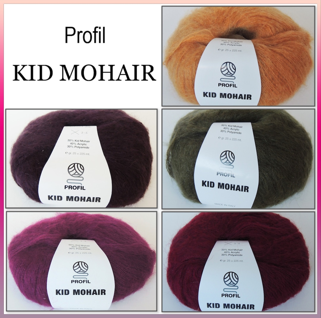 KID Mohair Yarn 25g/ 225m. Mohair Wool Yarn Knitting Lace Shawl Scarf