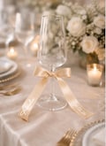 Wedding personalised ribbon, bows for wedding, wedding favours, wine glass ribbon, personalised ribbon