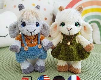 Crochet Goat Pattern - Amigurumi Goat Pattern – Little Goats in
