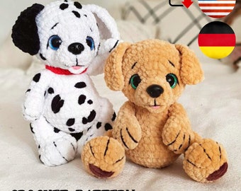 Crochet Dalmatian pattern - Amigurumi Labrador – crochet dog pattern