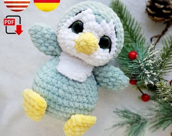 Crochet Penguin pattern - Amigurumi Penguin tutorial - Plush Penguin crochet