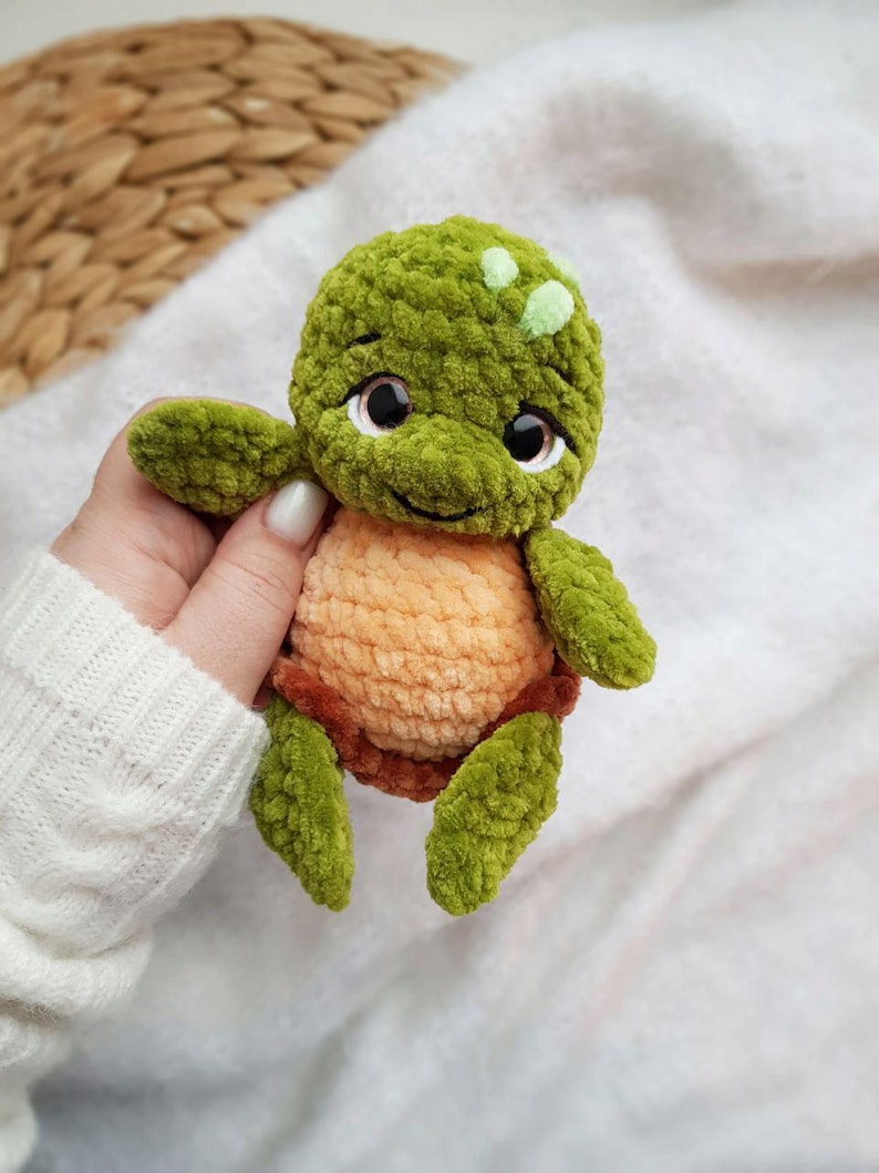 Crochet Mini Turtle pattern - Amigurumi Turtle – Crochet Sea Turtle image 14