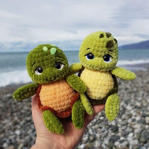 Crochet Mini Turtle pattern - Amigurumi Turtle – Crochet Sea Turtle image 8