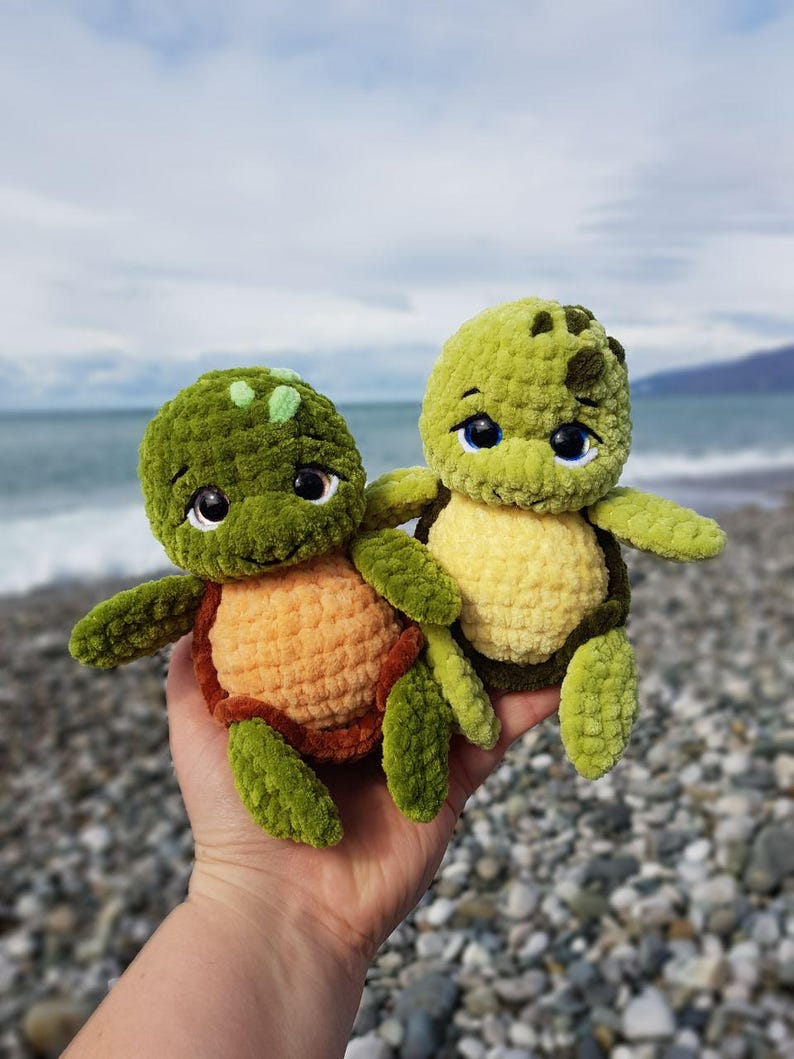 Crochet Mini Turtle pattern - Amigurumi Turtle – Crochet Sea Turtle image 8