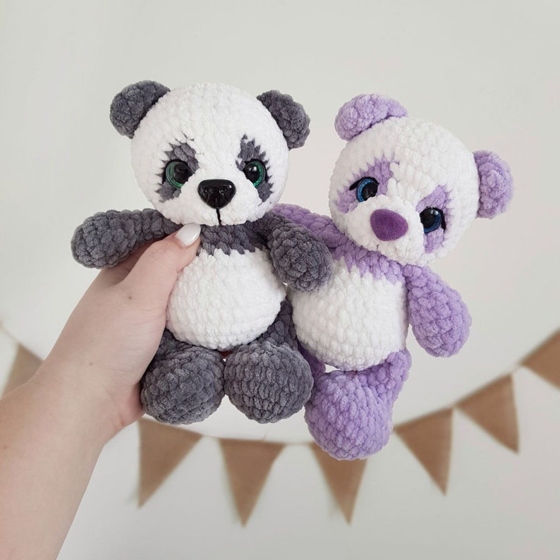 Crochet panda pattern Amigurumi bear panda pattern Plush panda pattern image 4