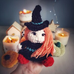 Crochet Halloween pattern - Amigurumi Halloween – Witch – Ghost – Frankie – Jack Skellington image 8