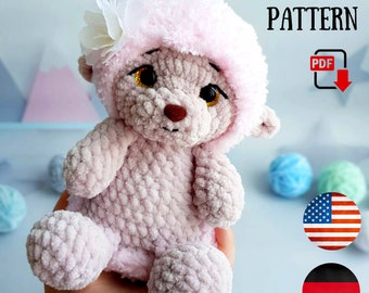 Crochet Hedgehog pattern Amigurumi - PDF pattern DIY tutorial - Plush Hedgehog pattern ChirkaToys