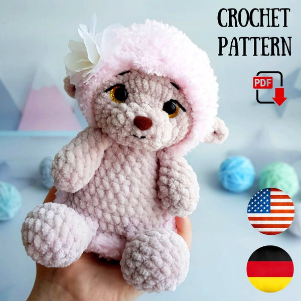 Crochet Hedgehog pattern Amigurumi - PDF pattern DIY tutorial - Plush Hedgehog pattern ChirkaToys