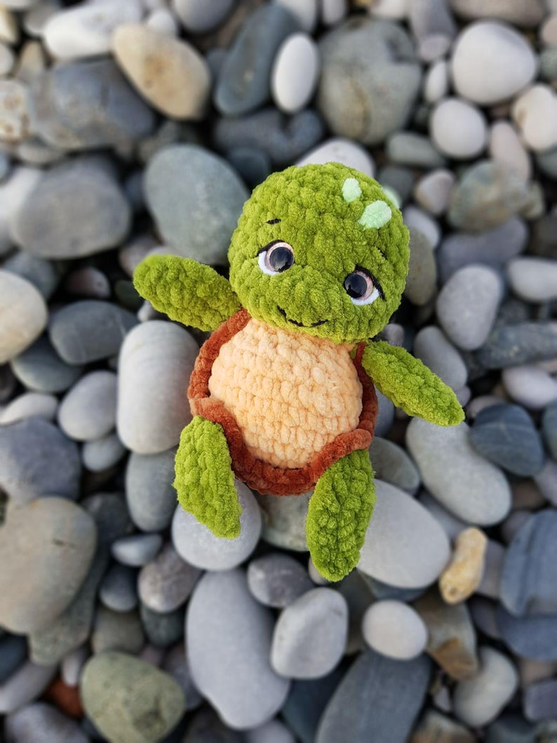 Crochet Mini Turtle pattern - Amigurumi Turtle – Crochet Sea Turtle image 12