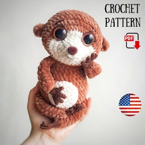 Crochet pattern Amigurumi Lemur - PDF pattern - Crochet Slow Loris plush pattern - DIY tutorial