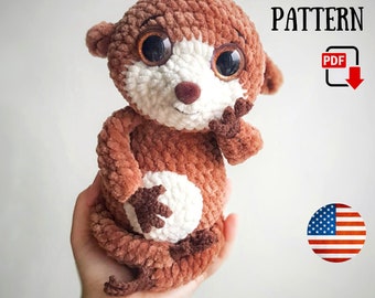 Crochet pattern Amigurumi Lemur - PDF pattern - Crochet Slow Loris plush pattern - DIY tutorial