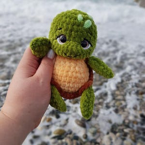 Crochet Mini Turtle pattern - Amigurumi Turtle – Crochet Sea Turtle image 13