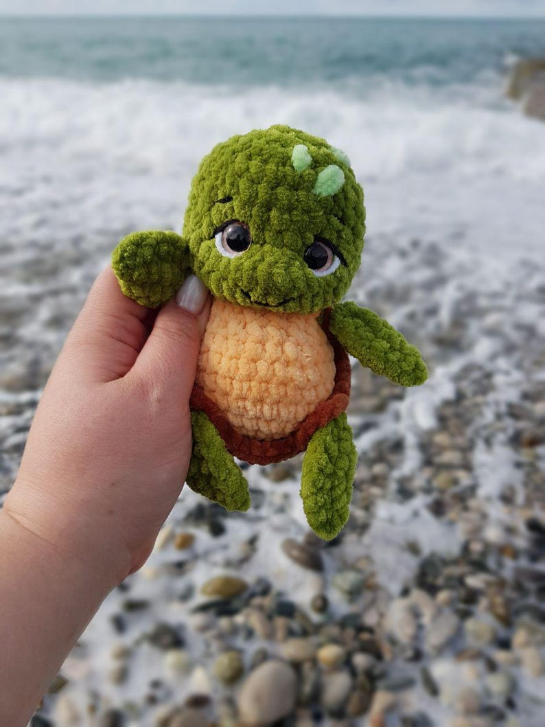 Crochet Mini Turtle pattern - Amigurumi Turtle – Crochet Sea Turtle image 13