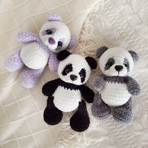 Crochet panda pattern Amigurumi bear panda pattern Plush panda pattern image 8