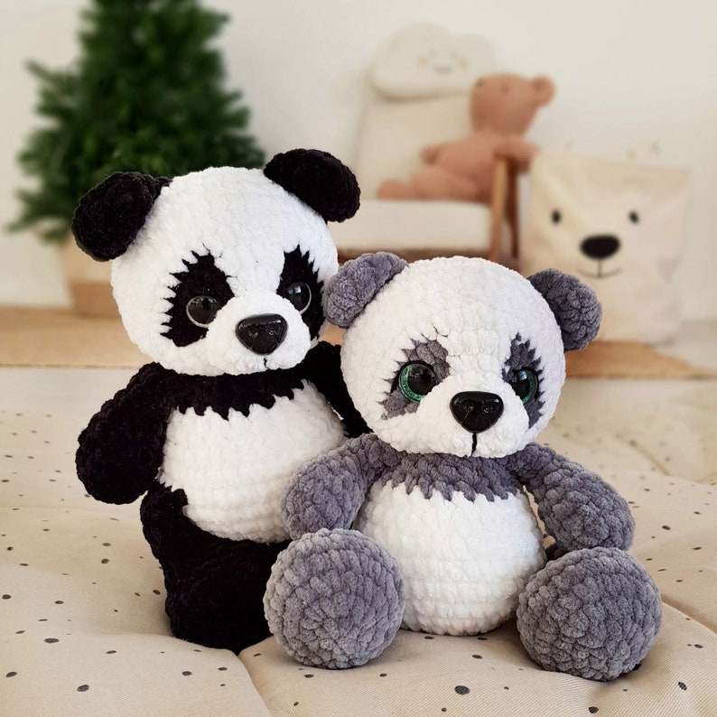 Crochet panda pattern Amigurumi bear panda pattern Plush panda pattern image 7