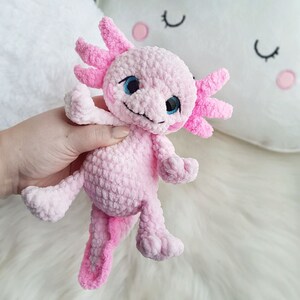 Padrão Axolotl de crochê - Axolotl Amigurumi – Tutorial de Axolotl de pelúcia imagem 4
