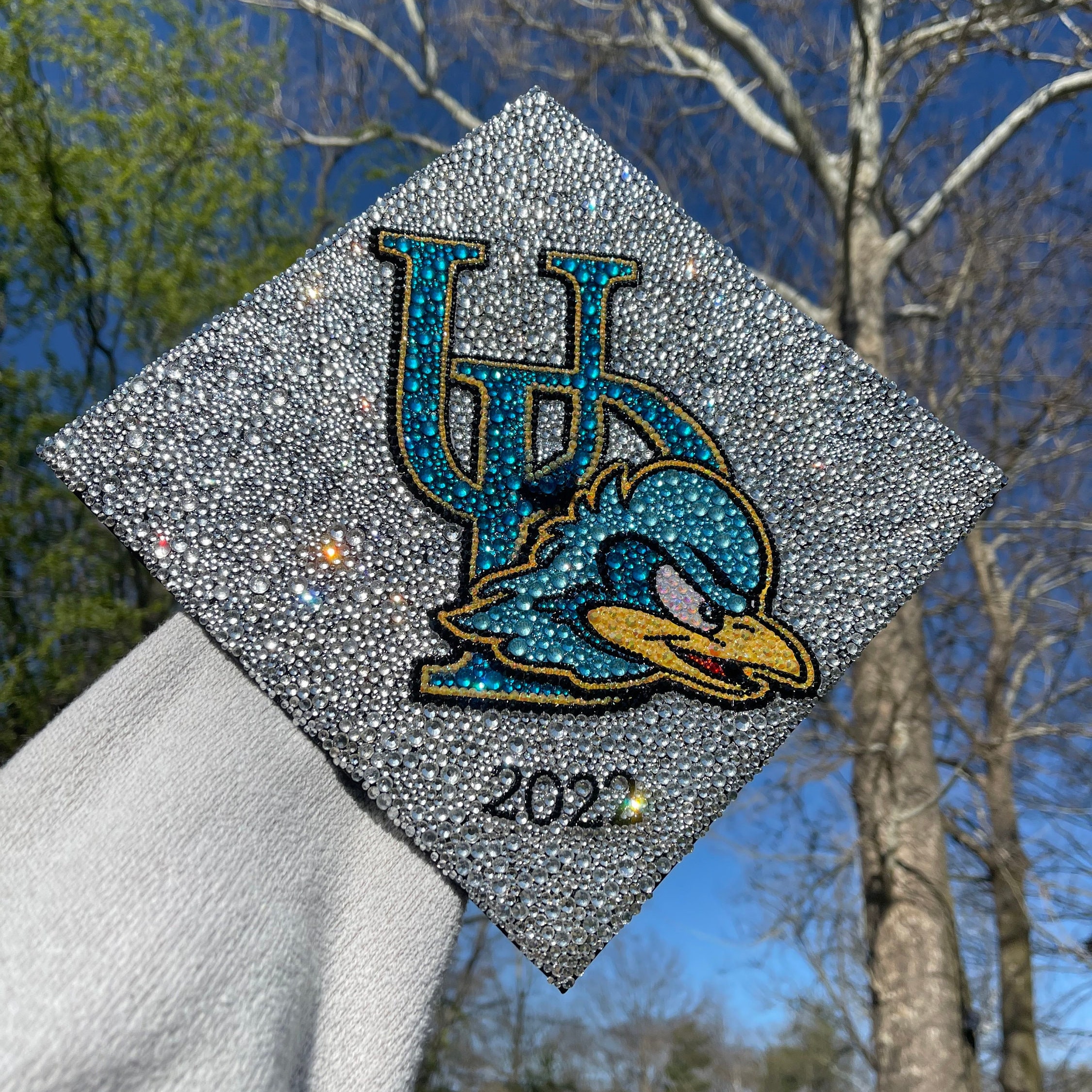Custom Rhinestone Bedazzled Graduation Cap Etsy