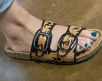 Tooled Sandals