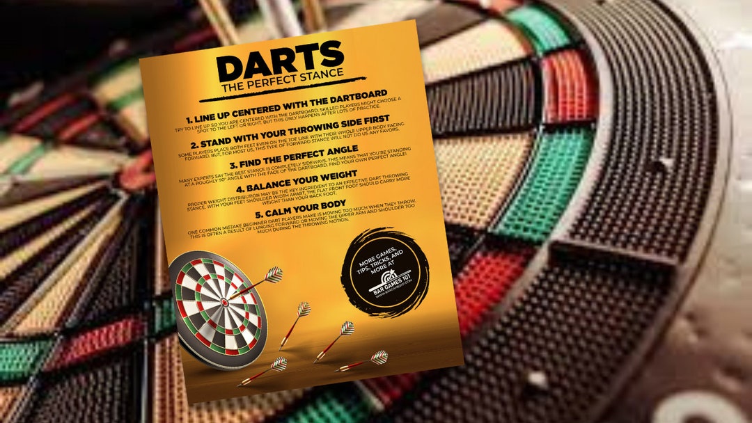 Darts the Perfect Stance Game Etsy