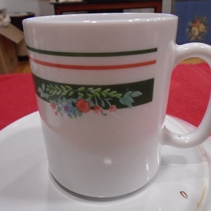 A Pair of Arcopal France Floral Mugs