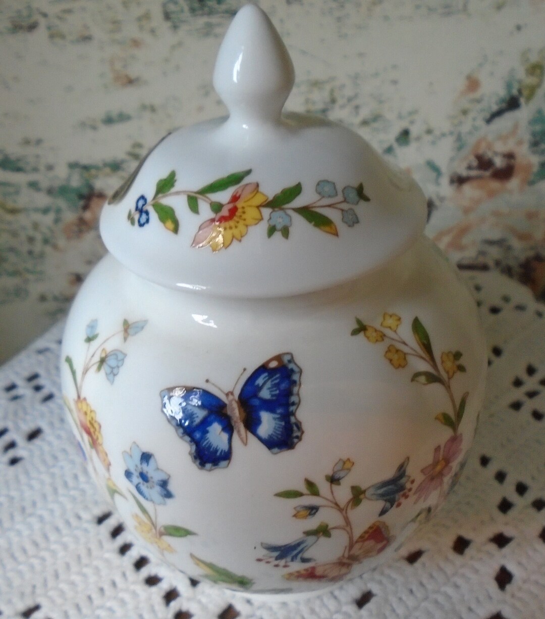 Aynsley's cottage Garden Ginger Jar Etsy