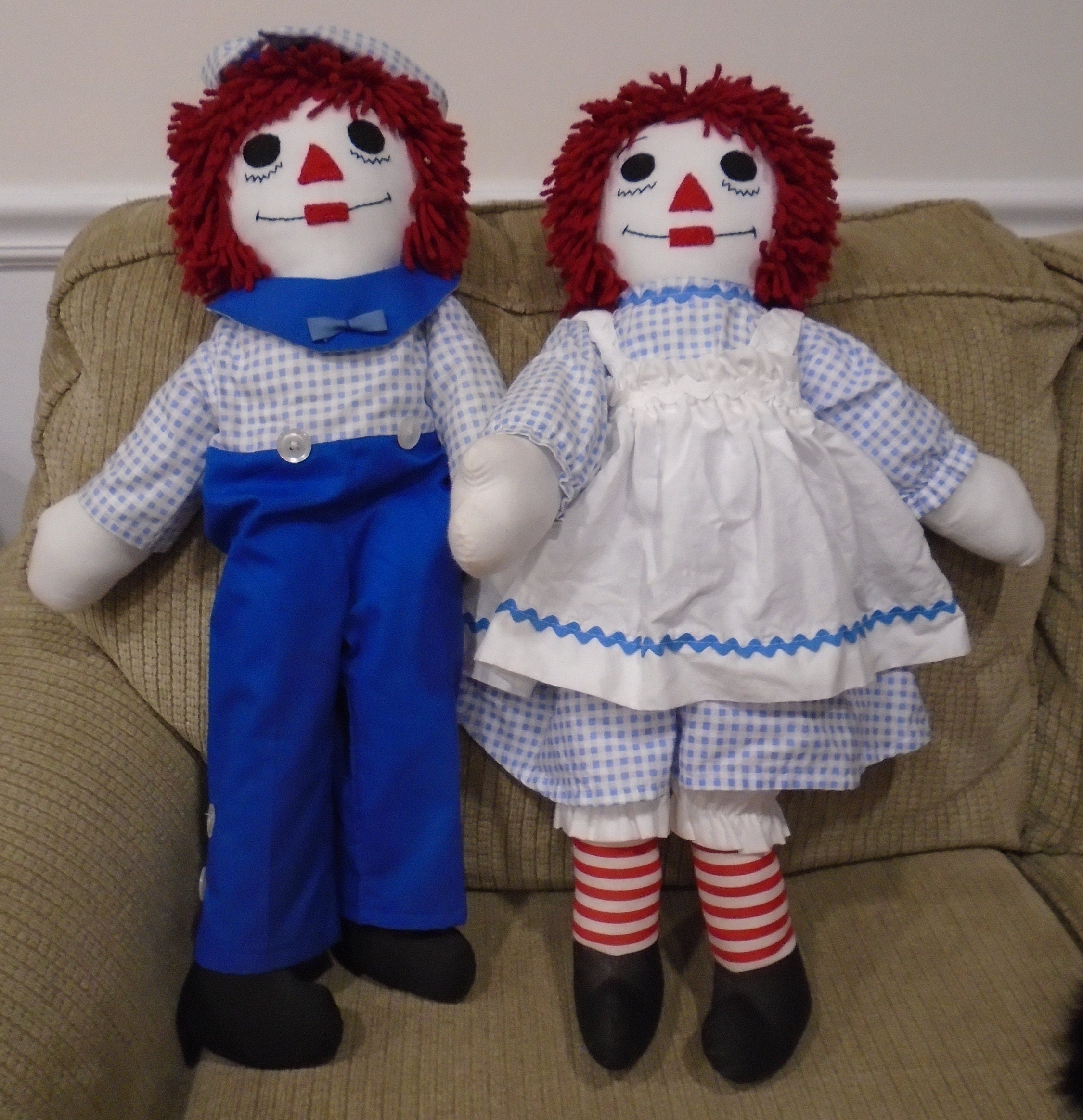 Vintage Raggedy Ann & Andy Doll Set - Etsy