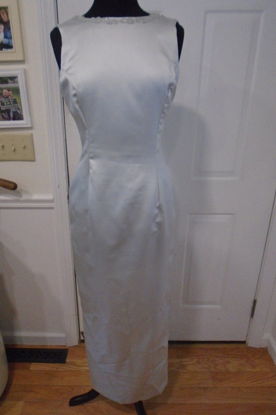 Vintage Light Gray Evening or Prom Gown