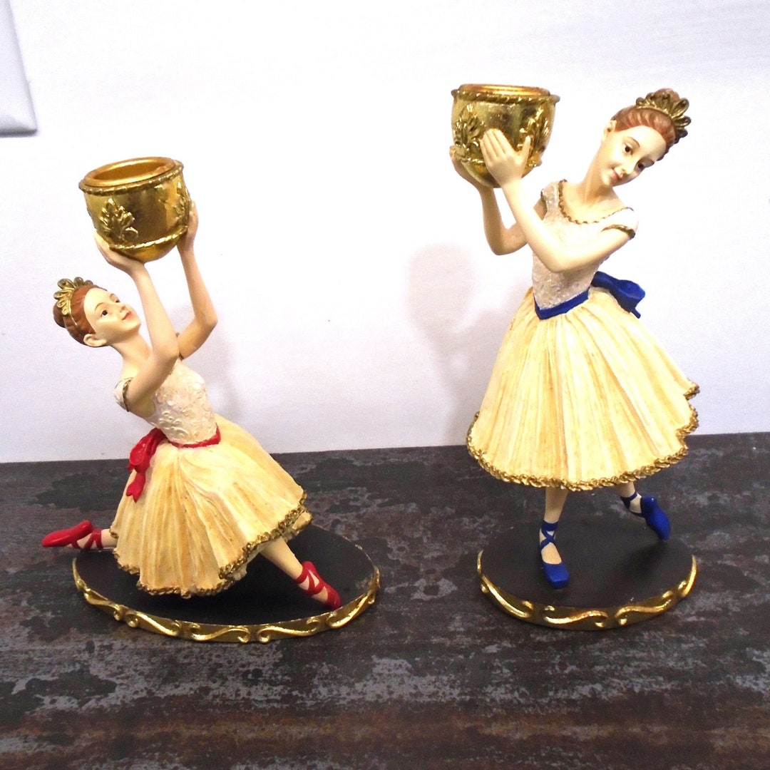 Pair of Ballerina Candle Holders Etsy