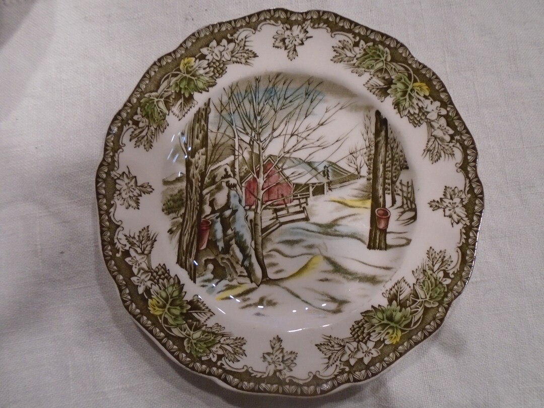 Johnson Brothers sugar Maples Dessert Plates Etsy