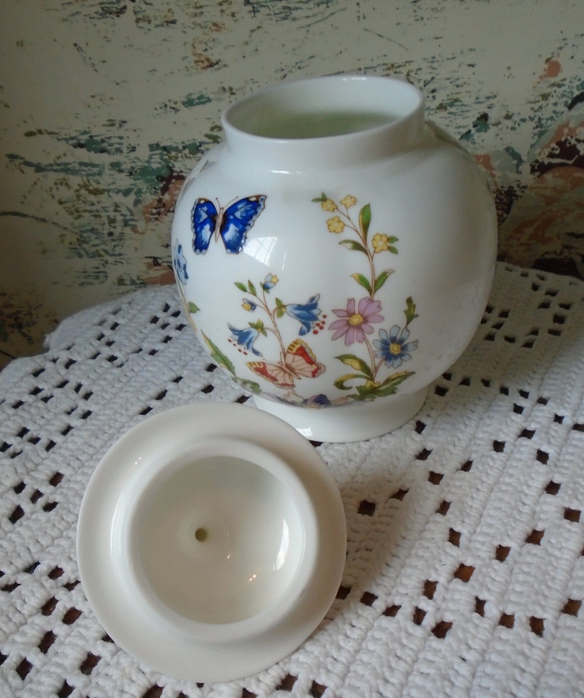 Aynsley's cottage Garden Ginger Jar Etsy