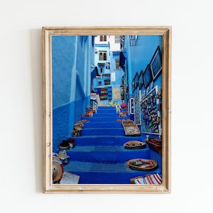 Chefchaouen Morocco Art Print: Blue City Wall Art (Digital Download)