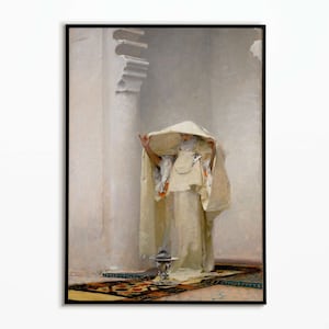 Vintage Portrait Amazigh Berber Moroccan Woman Painting | Eclectic Art Print Downloadable Digital PRINTABLE