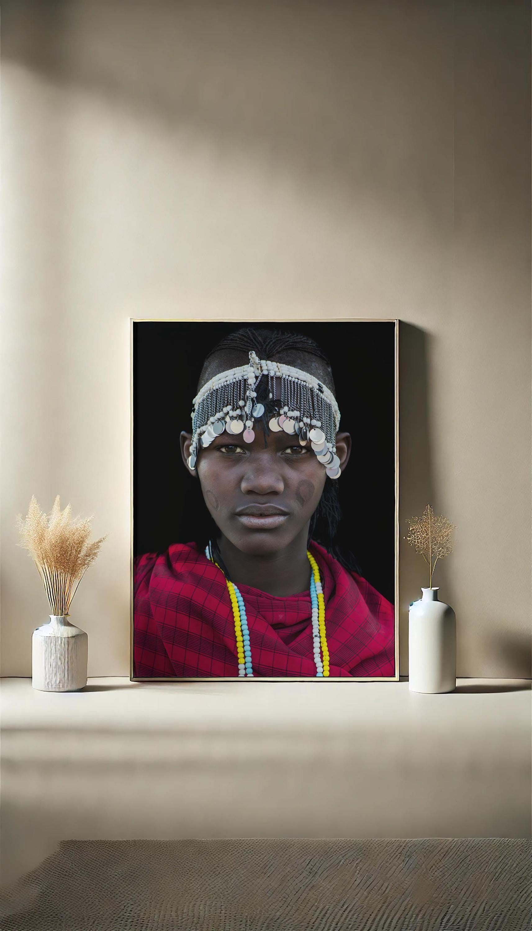 マサイ族の絵 ケニア マサイ族 [189097589]の写真素材 - アフロ