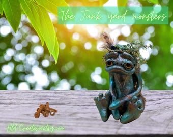 junk monster polymer handmade figurine