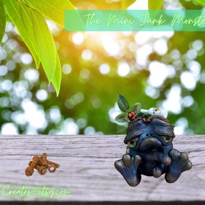 cute figurine cute sculpture manifestation gifts goth fantasy gifts clay monster sculpture desk pet anxiety sculpture monster figurine