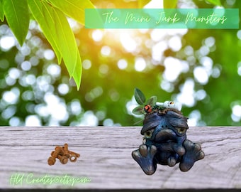 junk monster polymer handmade figurine