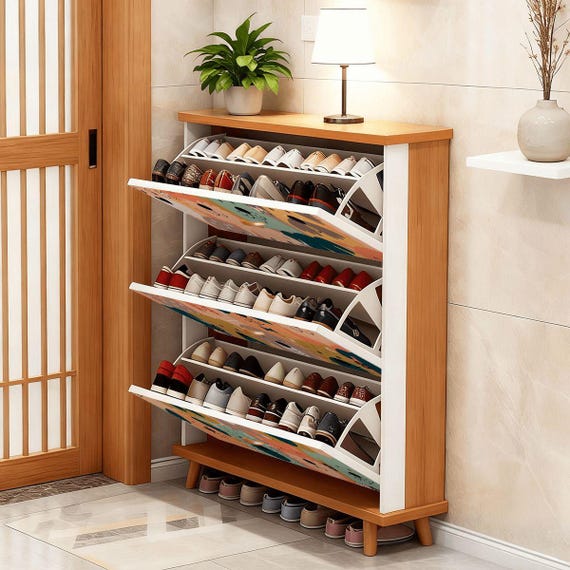 dresser with shoe storage Dresser Makeover into a Mini Mudroom