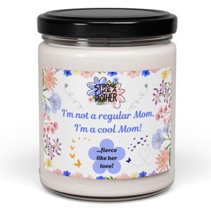 Vela de soja con aroma a mamá genial, 250 ml, regalo divertido para mamá, Día de la Madre, cumpleaños, frasco de 250 ml, regalo único para baby shower, ecológica, 10 aromas