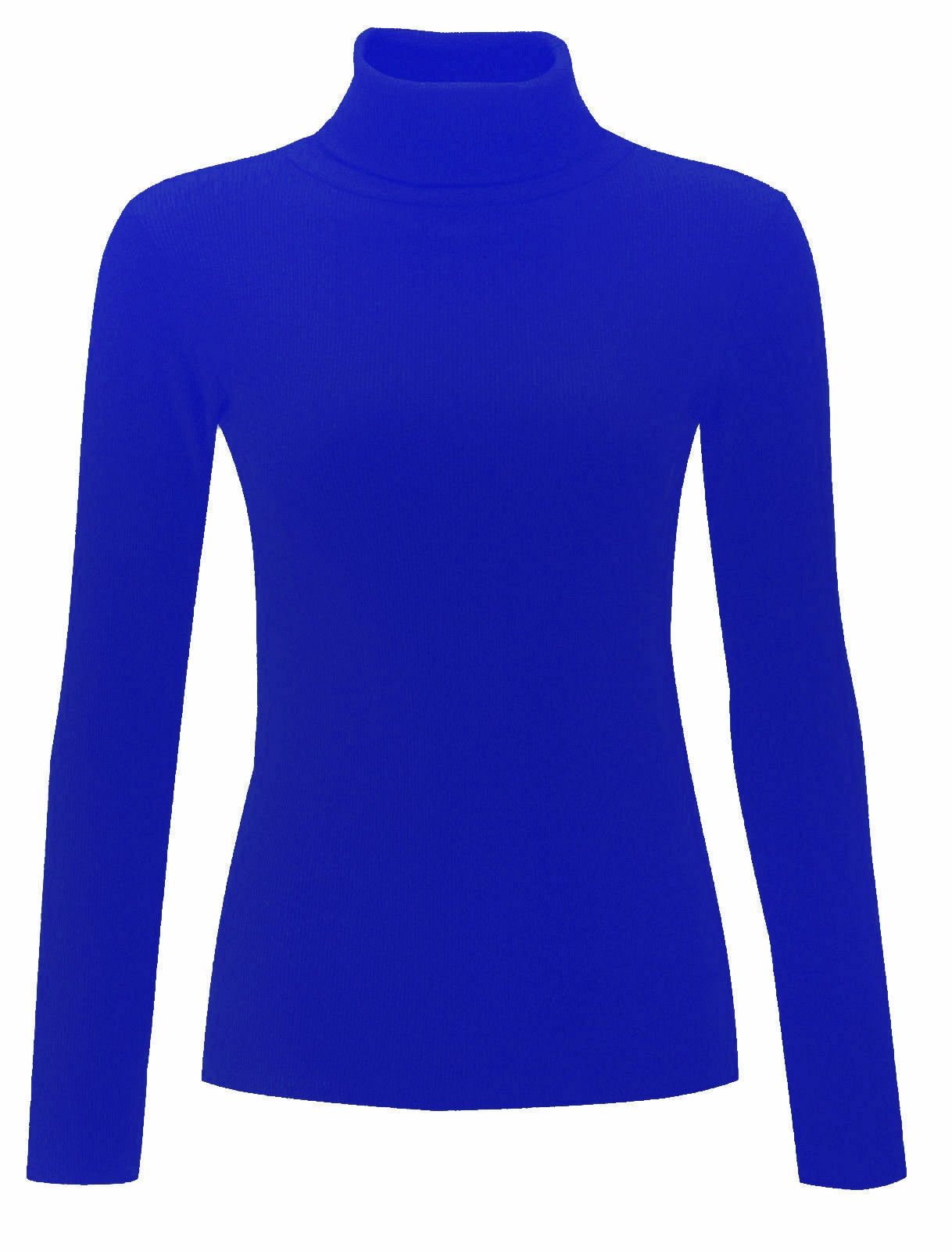 Ladies High Roll Polo Neck Top Women's Knitted Ribbed - Etsy UK