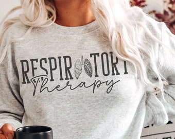 Respiratory Therapy Crewneck Sweatshirt RT Respiratory Therapist