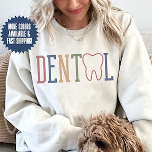 Dental Crewneck Sweatshirt Gift for Dentist RDH Grad Dental Assistant Hygienist Bulk Order Office Gifts Custom, T-shirt Tee Shirt Hygiene