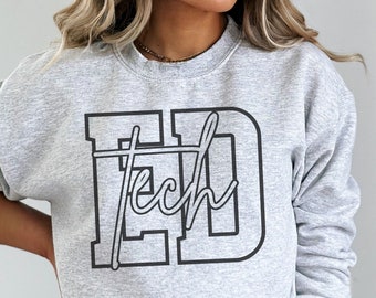 ED Tech Crewneck Sweatshirt Gift for Emergency Department Technologist Technician Hoodie, Tech Tees