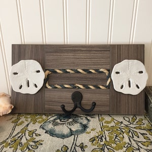 Starfish and nautical rope towel rack