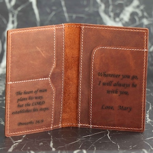 Custom Leather Passport Cover for Anniversary, Passport Holder, Travelers Gift for Her, Passport Case, Passport Wallet, Gift for Him,Christm