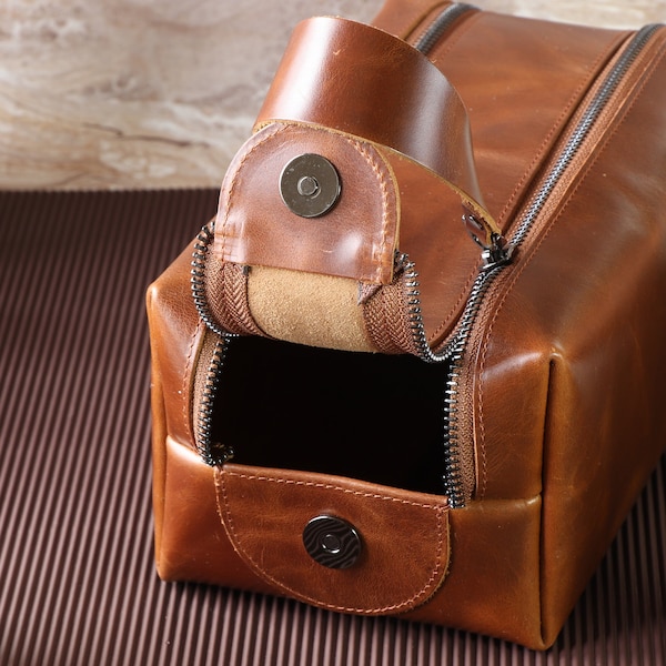 Leather Dopp Kit - Etsy