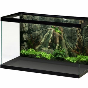 Unterwasser Vulkan Aquarium Hintergrund Sonnenschein Unterwasserwelt Aquarium Hintergrund Wasserwelt STIKERS