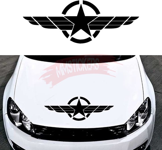 car exterior decoration hood stickers universal